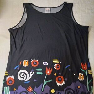 VTG Very Vollbrach Abstract Floral Nature Tank Top